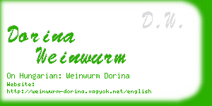 dorina weinwurm business card